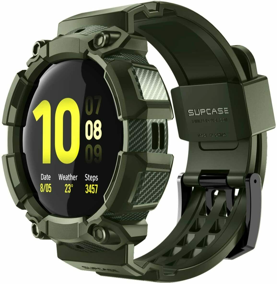 For Samsung Galaxy Watch Active 2 44mm Supcase Ubpro Tough Case Watch Strap Band