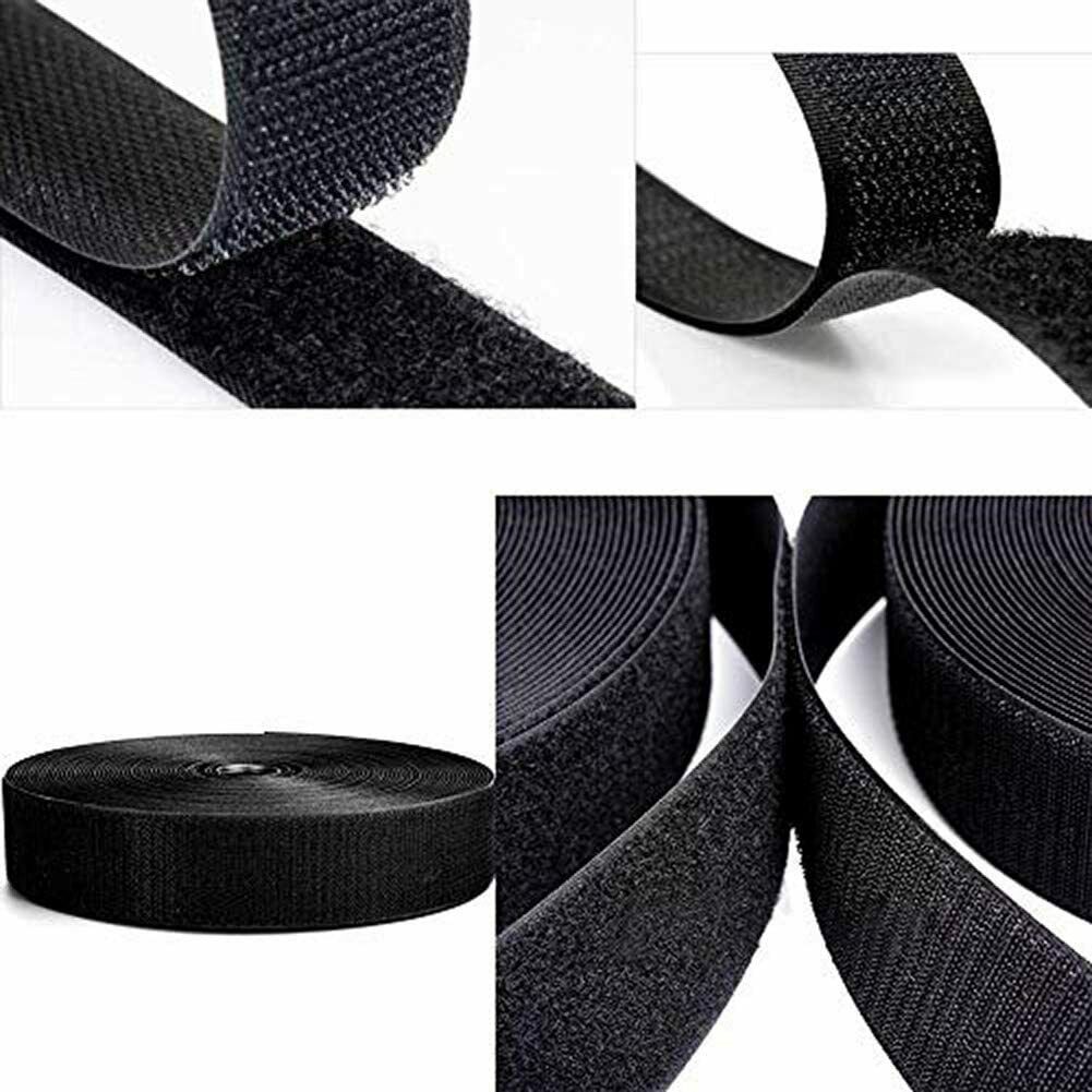 Velcro® Brand 2" Wide MIL-SPEC Black Hook and Loop Set - SEW-ON TYPE - 1 YARD