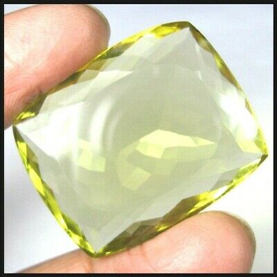 89.55 Carat Most Beautiful & Sparkling Green Gold Quartz Gemstone For Pendant