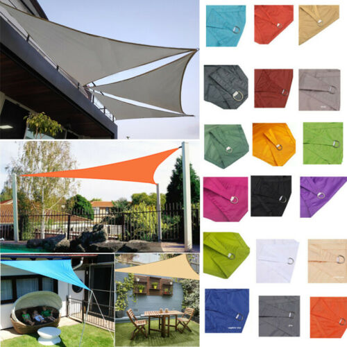 Triangle Sun Shade Sail Waterproof Canopy Block Sunscreen Patio Awning Cover I