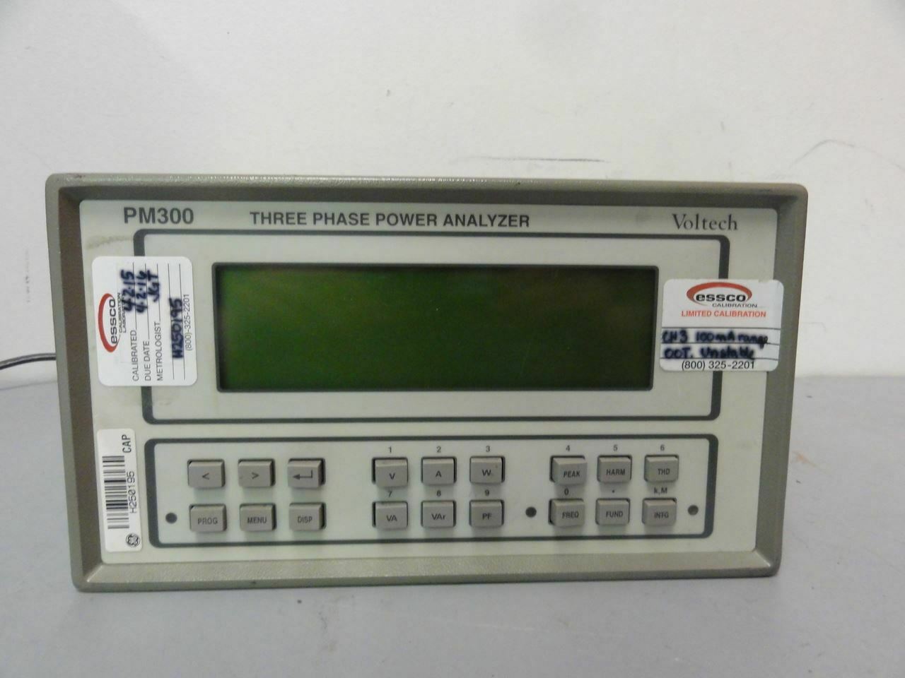Voltech Pm300 Three Phase Power Analyzer