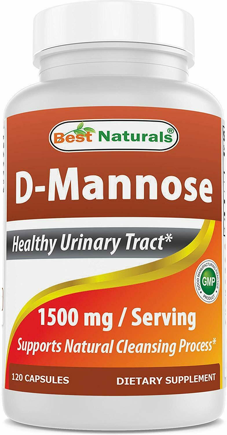 Best Naturals D-mannose Capsules - 1500mg/serving - 120 Count