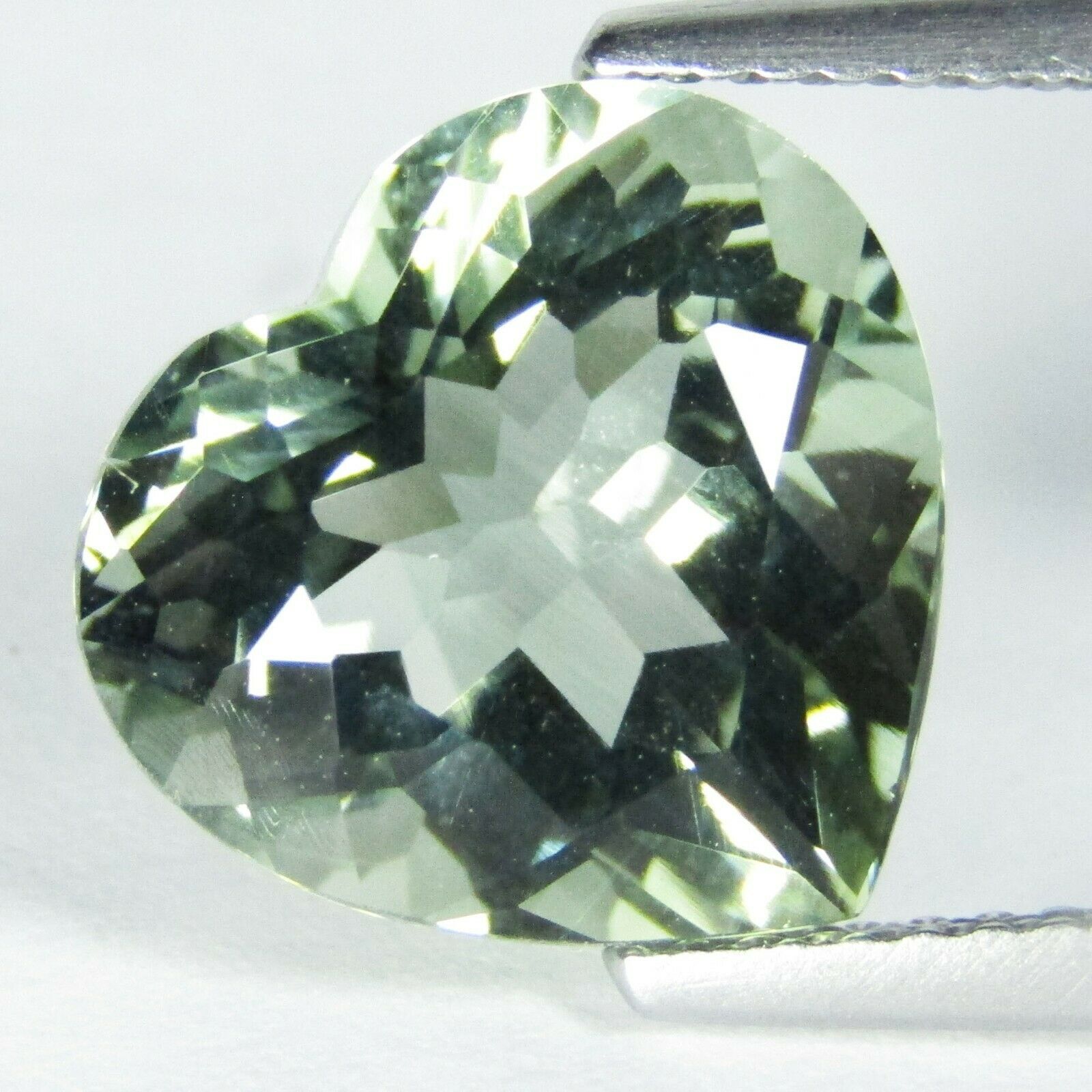 4.78Cts Superior Natural Green Amethyst (prasiolite)Heart Shape Loose Gem VDO