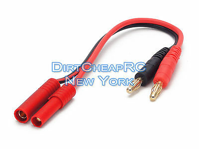 Battery Charger Charging Cable Redcat Racing Hxt4.0 Male To 4mm Bullet Banana