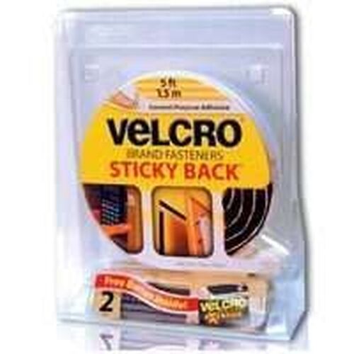 New Velcro 91050 3ft X 1" Tape Black Fastener Holder 1468438