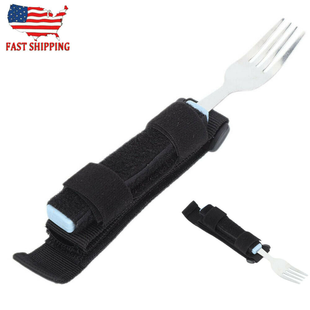 Us Flexible Fork Rotating Dining Eating Aid Utensil For Disabled Patient Elderly
