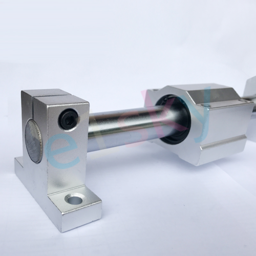 8mm Chromed Smooth Rod Linear Rail Shaft Support Bearing Block F 3D Printer CNC