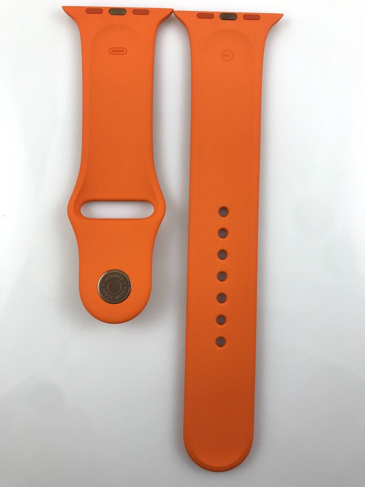 Original Apple Watch Hermes Sport Band Orange 42MM 45mm 44mm Gold Pin Prototype