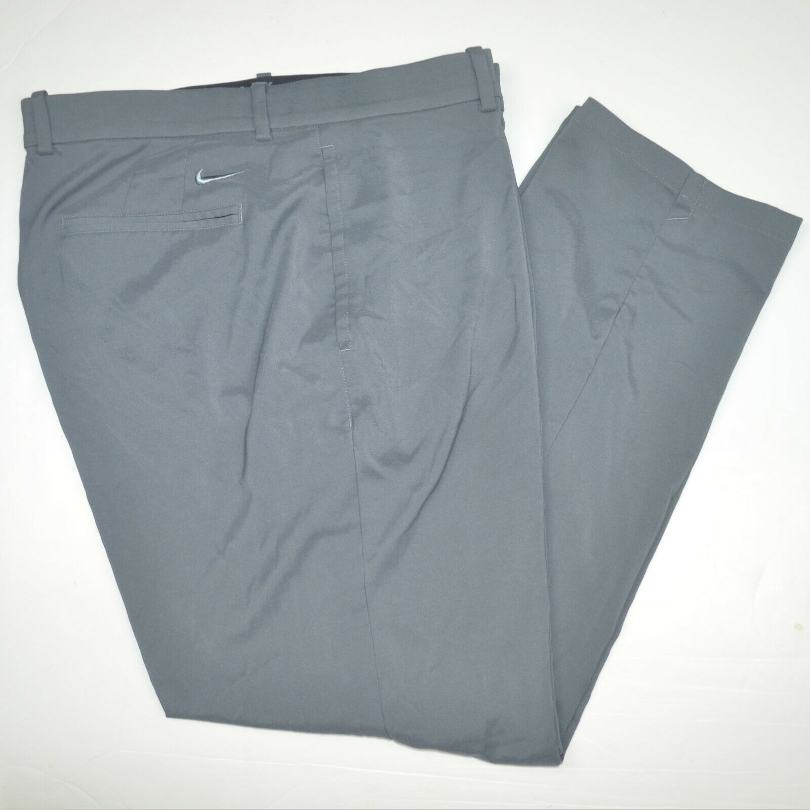 Nike Golf Flex Victory Standard Fit Stretch Flat Front Gray Golf Pants 38 X 30