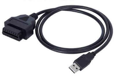 3.3FT 40" Car OBD2 OBD-II 16 Pin Female Port to USB Extension Cable Adapter B187