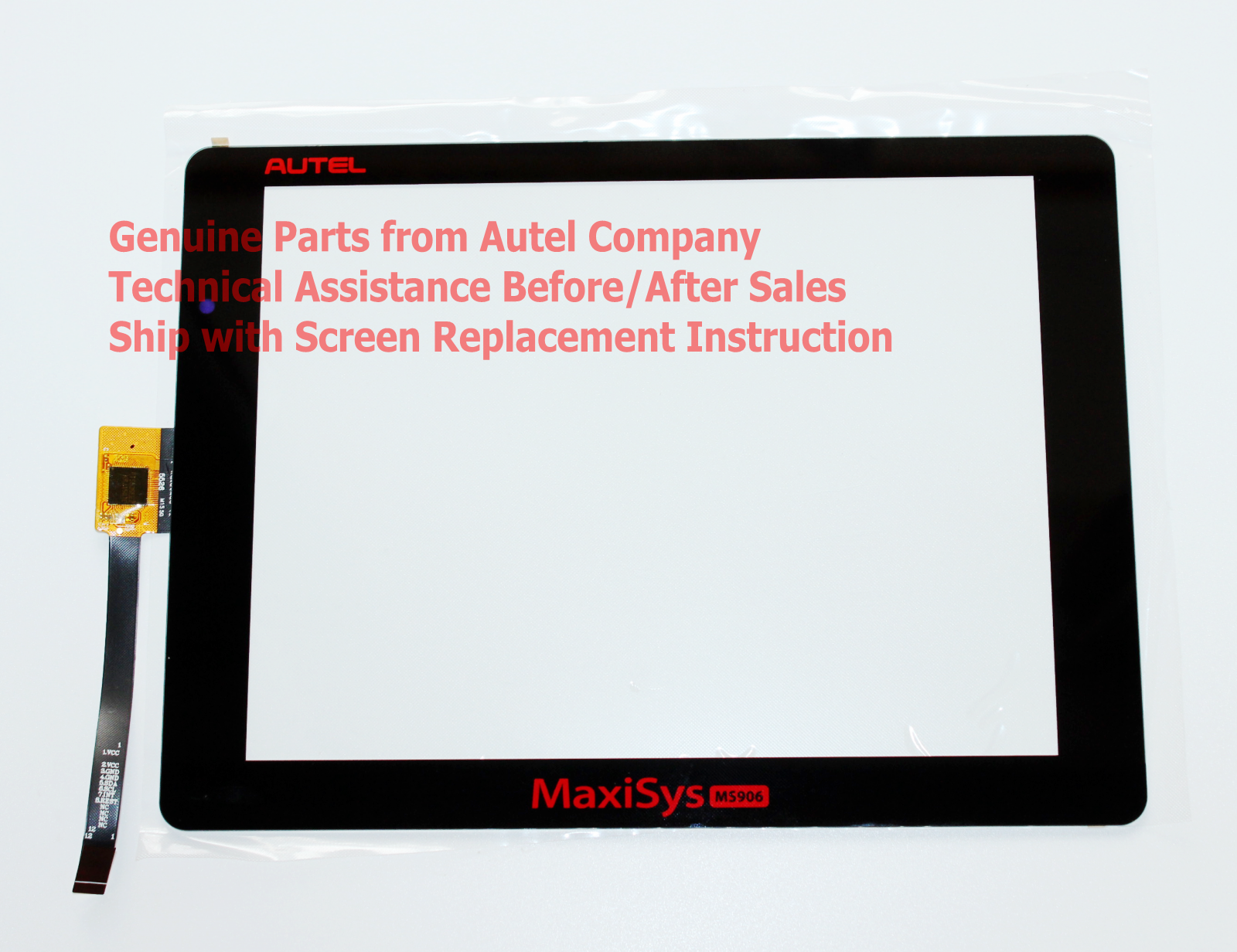 Touch Screen Digitizer Replacement For Autel Maxisys Ms906 +install Instructions