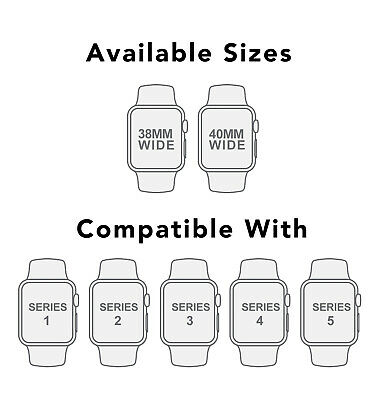 Soft Rubber Silicone Sport Watch Band for Apple Watch Series 6 5 4 3 2 38mm 40mm