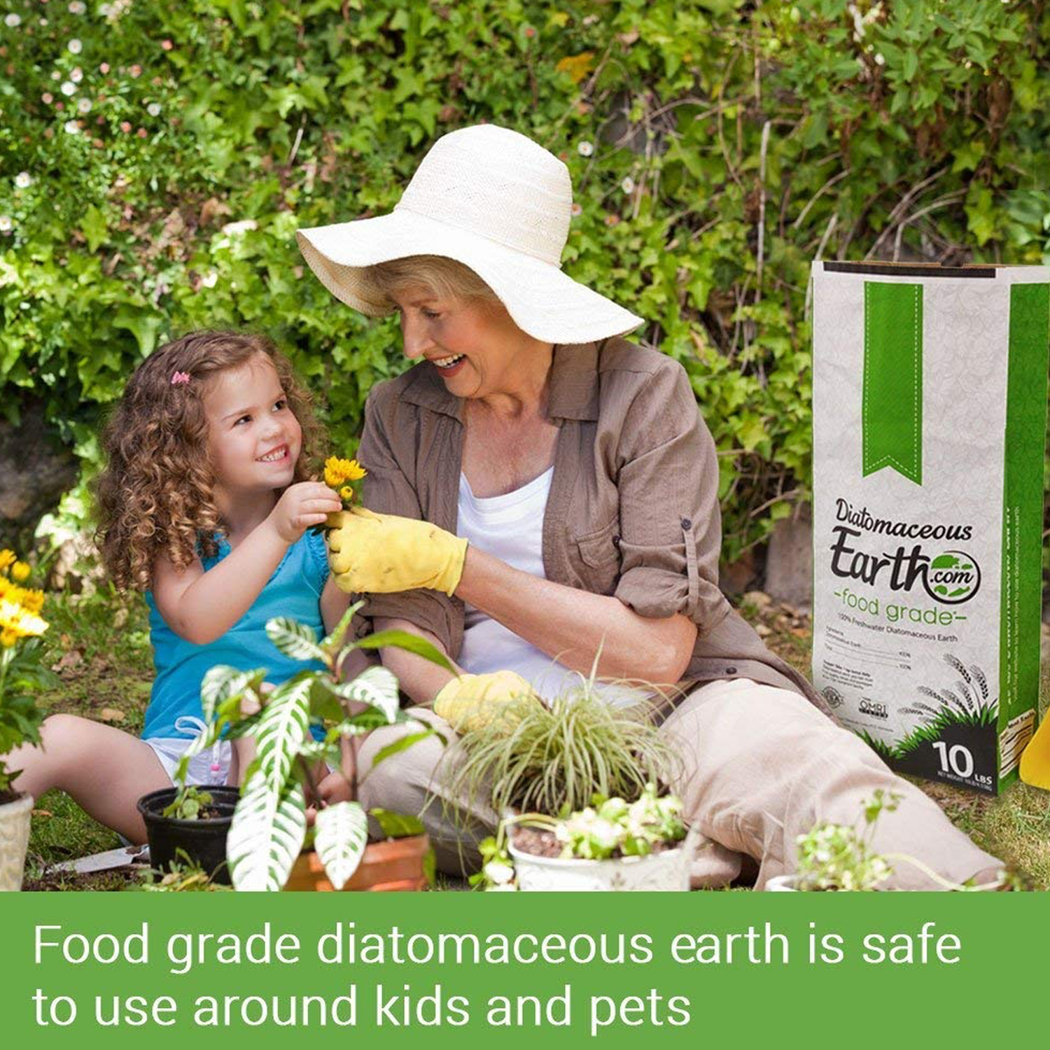5 LBS Diatomaceous Earth - 100% Organic Food Grade Diamateous Earth Powder