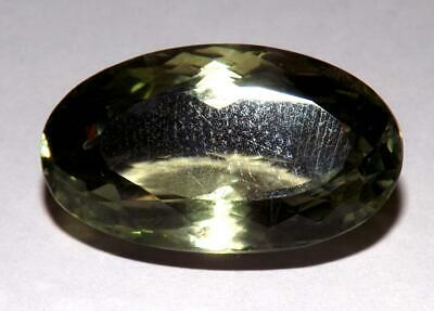 17.50 Cts Prasiolite Green Amethyst 22 X 13 Mm Oval  Natural Gemstone #egam967