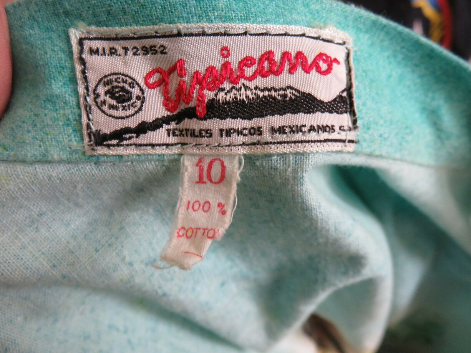 VINTAGE 50's CHLD'S TIPICANO MEXICAN CIRCLE SKIRT HAND PAINTED SZ 10