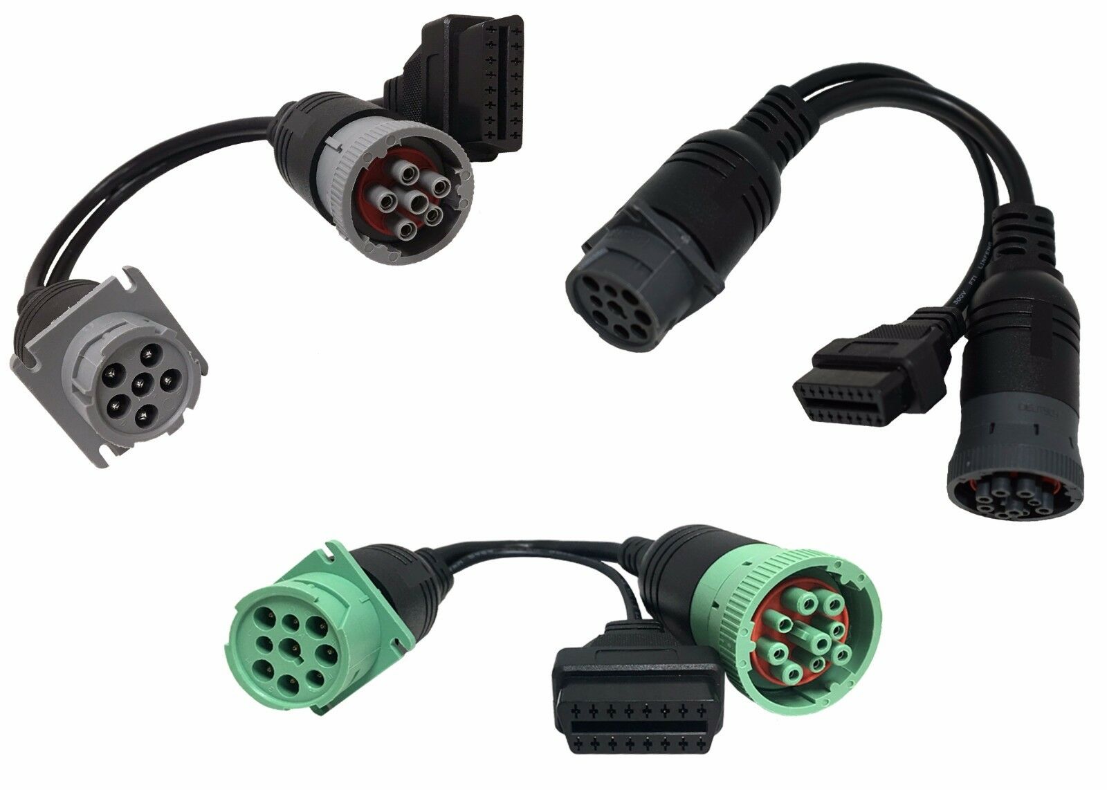 J1939 And J1708 To Obd-ii 16 Pin Adapter Y-cables
