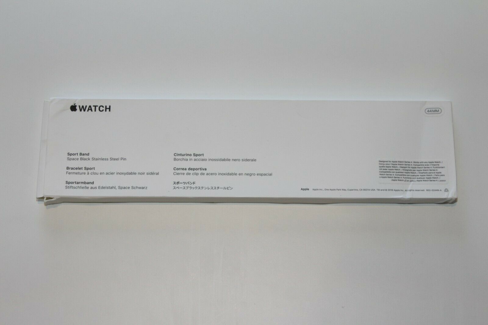 GENUINE Apple Watch 44/42mm Sport Band MTPL2AM/A - Black OPEN BOX