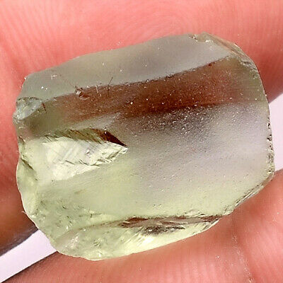 23Ct Medium Prasiolite(Green Amethyst) Rough 15x20x11mm Loose Gemstone RGAM01068