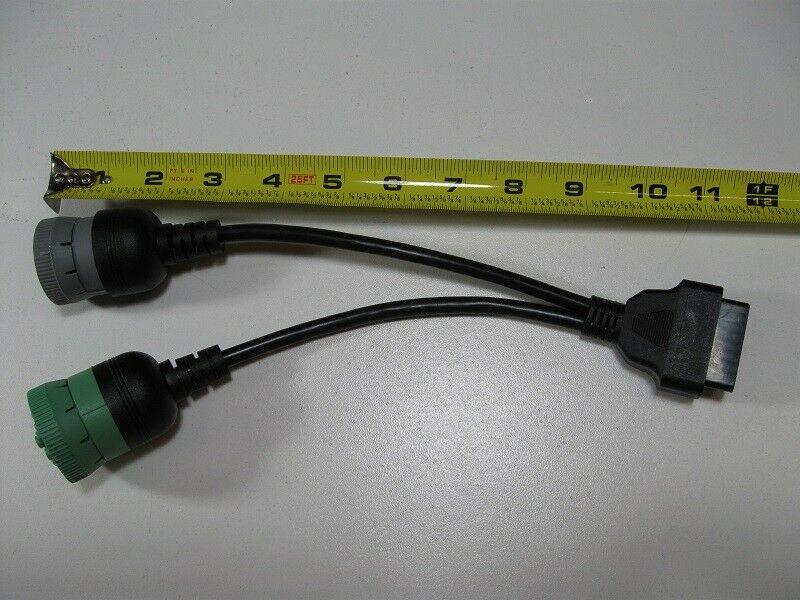 6 Pin J1708 + 9 Pin J1939 to 16 Pin OBD2 OBD-II Adapter Cable Heavy Duty Truck