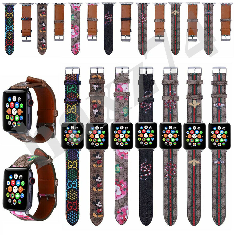 Luxury Leather Watch Band Leather For Apple Iwatch Series 654321  38/40 42/44
