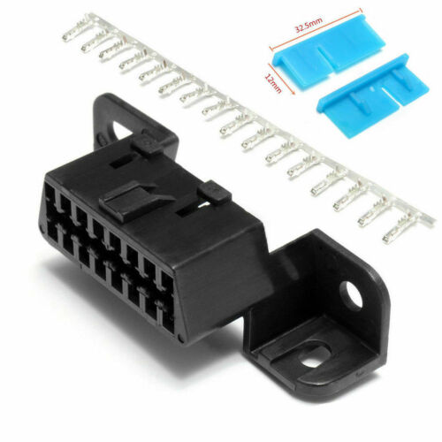 Obd2 Serial Port 16pin Female Connector Data Link Auto Adapter Plug Repair Kit