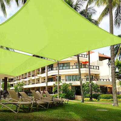 Sun Shade Sail Rectangle UV Block Canopy Cover Patio Pool Outdoor Apple Green