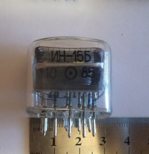 Lot 4 Pcs In-15b Large Nixie Tubes Nos Tested