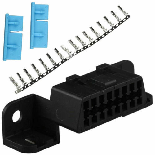 OBD2 Serial Port 16Pin Female Connector Data Link Auto Adapter Plug Repair Kit