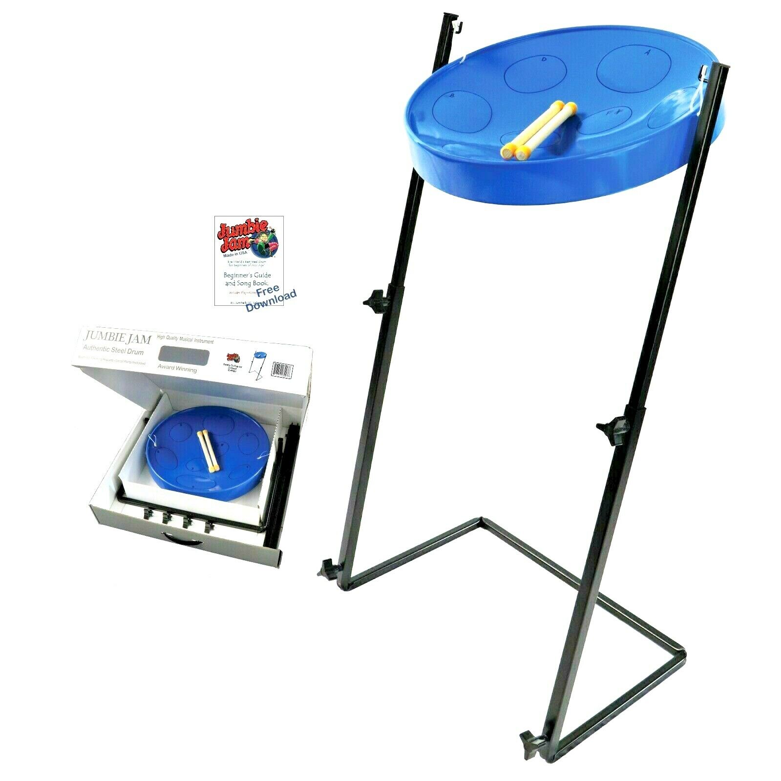 mini Steel Drum, from the world leader in PAN Jumbie ----WITH STEEL STAND!