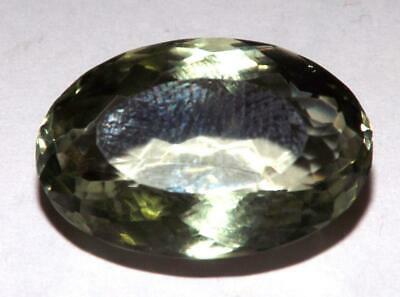 17.30 Cts Prasiolite Green Amethyst 21 X 14 Mm Oval  Natural Gemstone #egam717