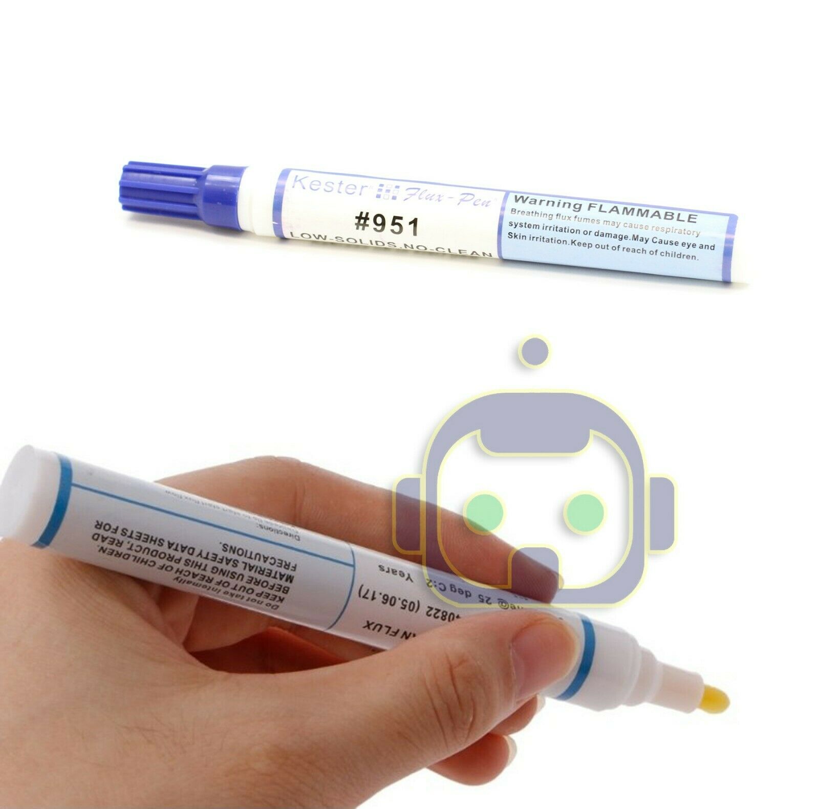 2pcs 951 Free-cleaning Soldering Flux Pen for Solar Cell & FPC/PCB 10ml Capacity