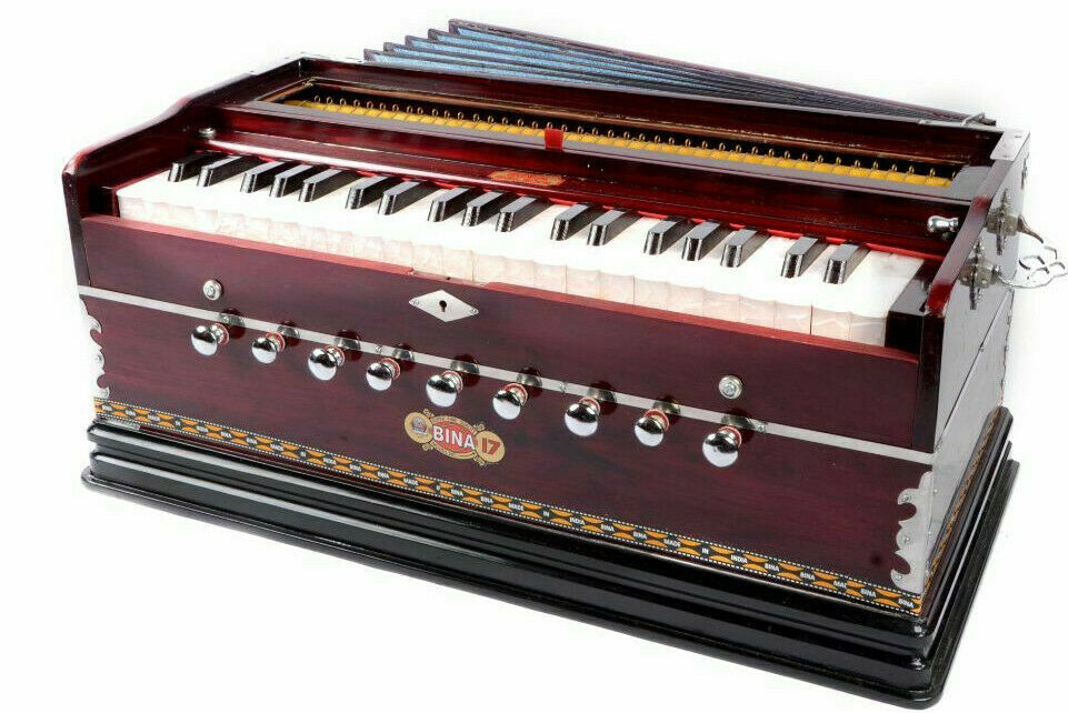 Original Bina 9 Stopper 3½ Octaves Multifold Bellow 42 Keys Two Reeds Harmonium