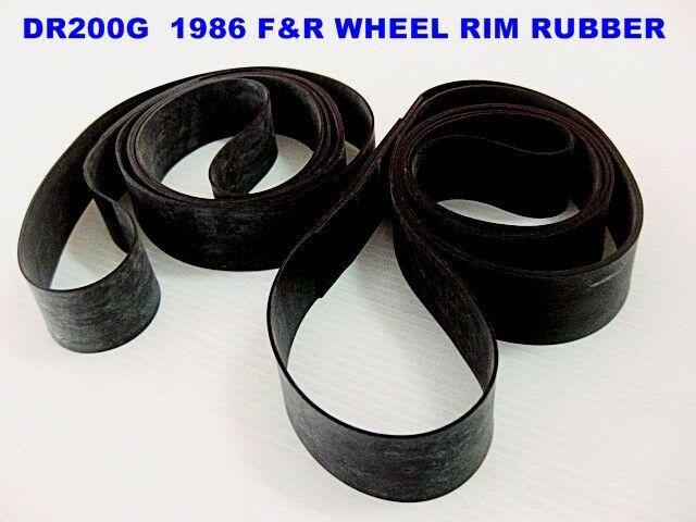 Suzuki Dr200g 1986 F&r Wheel Rim Tape Rubber Set 2 Pcs. Genuine [mi5404]