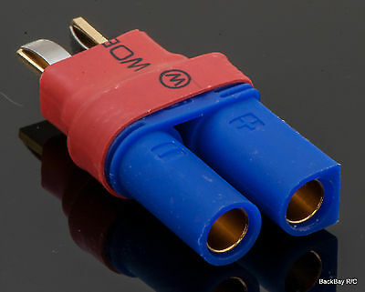 No Wires Connector - EC5 Female to Male T-Plug Adapter (Deans Style)