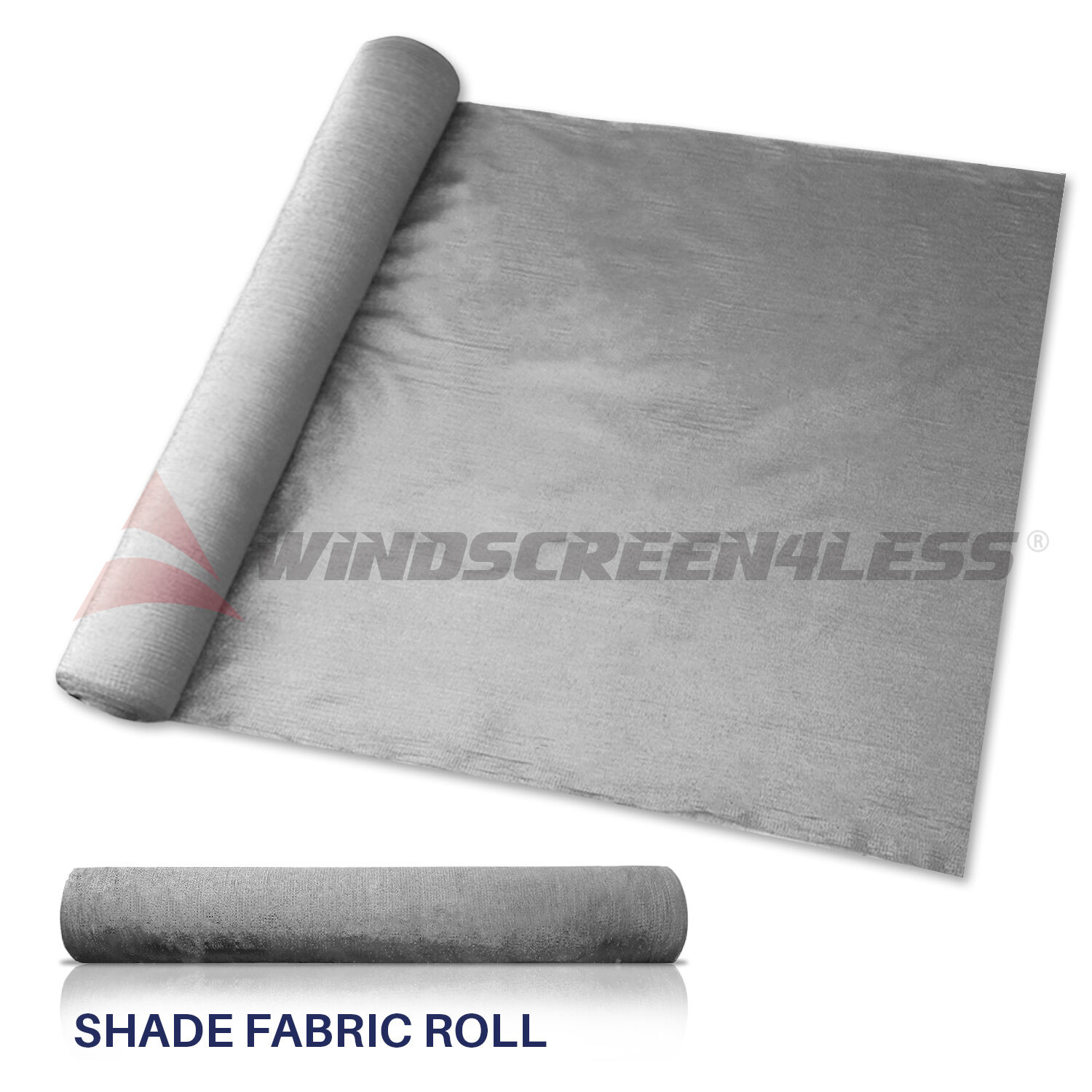Custom Light Gray 6' FT Fabric Roll Fence Privacy Sun Wind Screen UV Block Shade