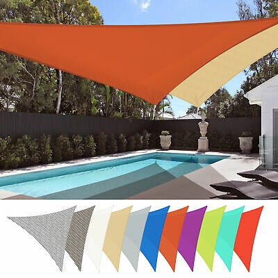28'x28'x28' Triangle Sun Shade Sail Canopy UV Block Patio Yard Pool Outdoor