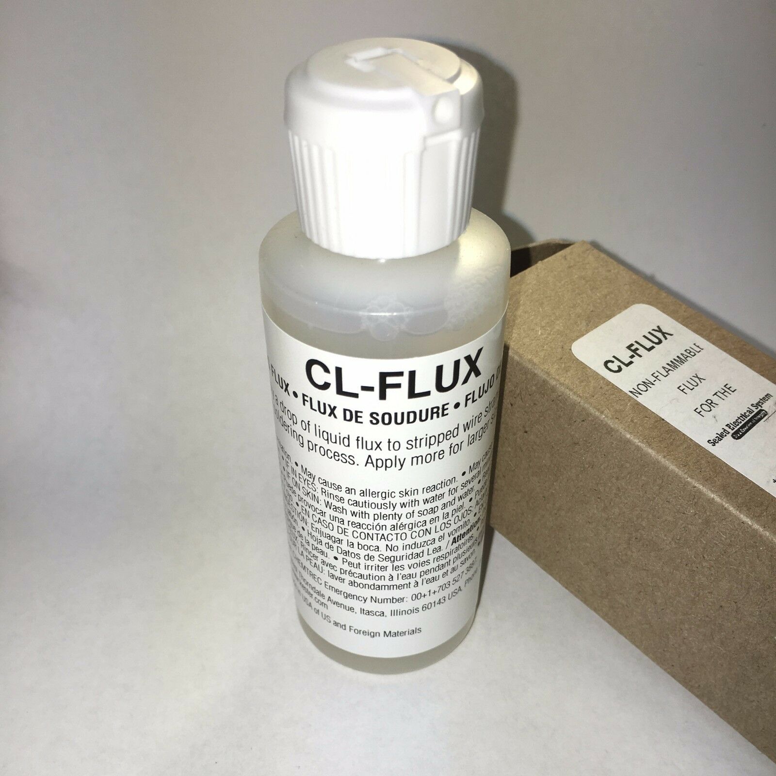 Liquid Flux No Clean Cl-flux (kester 979) 2 Oz Ounces For Solder Slug Pellets
