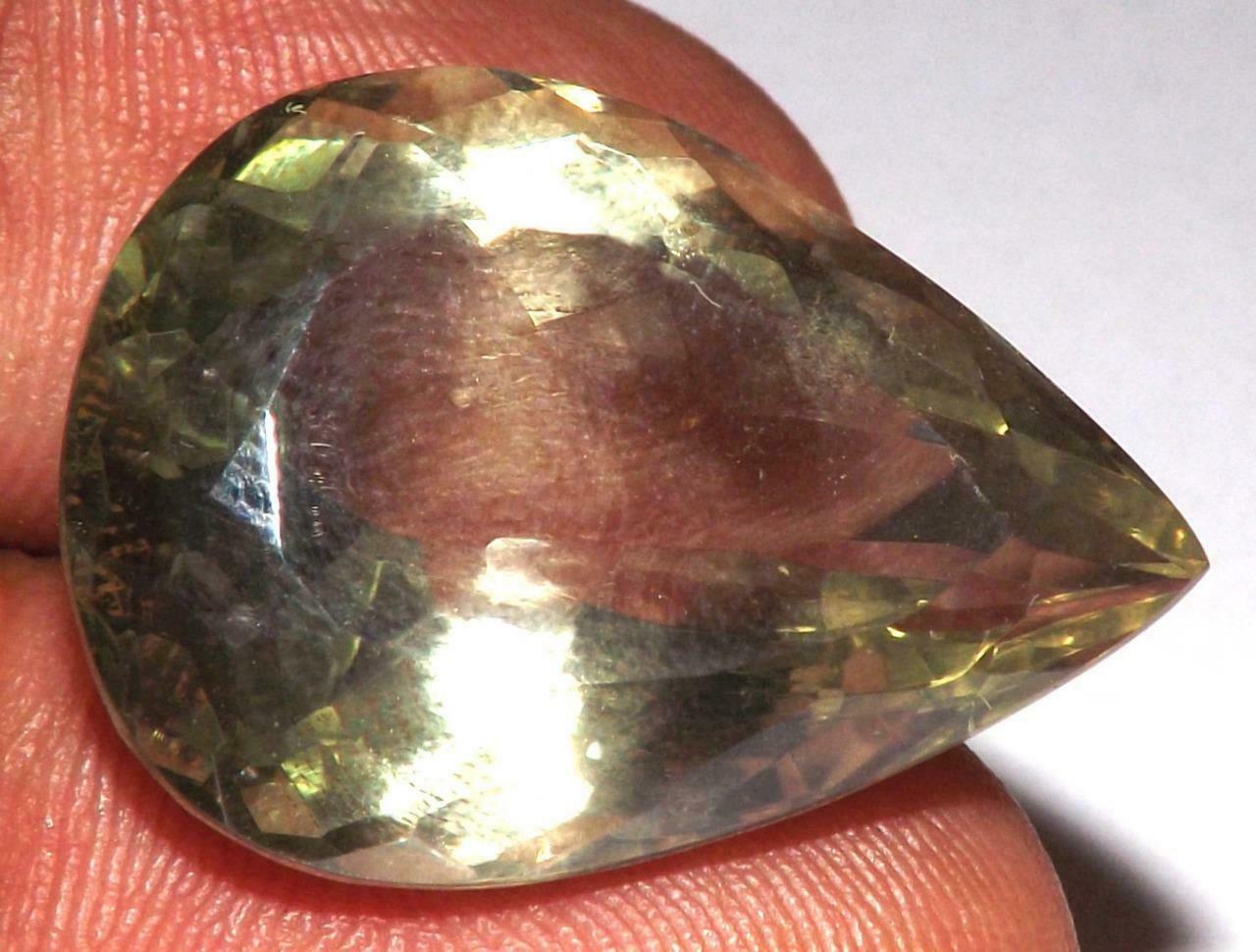 24.90 Cts Prasiolite Green Amethyst 25 X 18 Mm Oval  Natural Gemstone #egam866