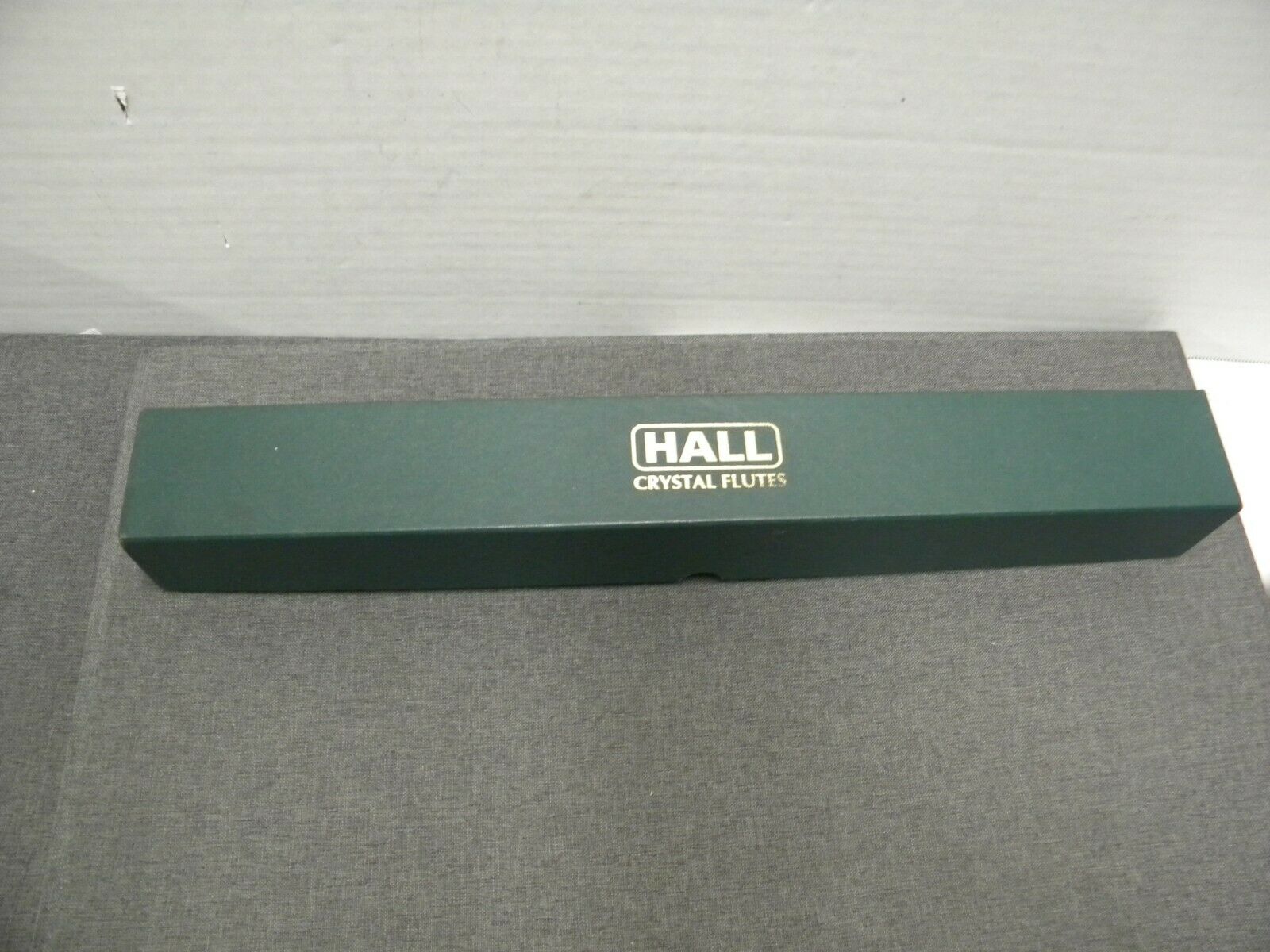 HALL CRYSTAL FLUTE O215 ROSE WITH GREEN FLUTE IN G WITH BOX PAPERWORK