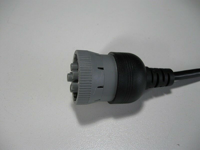 408002 Nexiq blue-link pocket IQ type 6 pin gray to 9 pin adapter ELD cable 10"