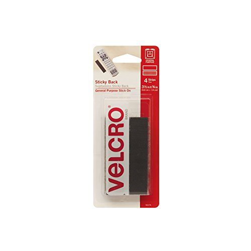 Sticky Back Tape 4 Sets Self Adhesive Hook Loop Black Velcro Brand Waterproof