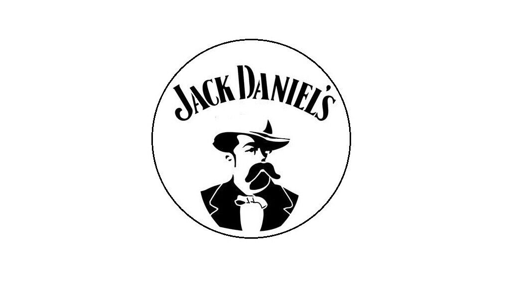 Jd Tennessee Whiskey Liquor  Founder Logo Airbrush,  Template Stencil Round
