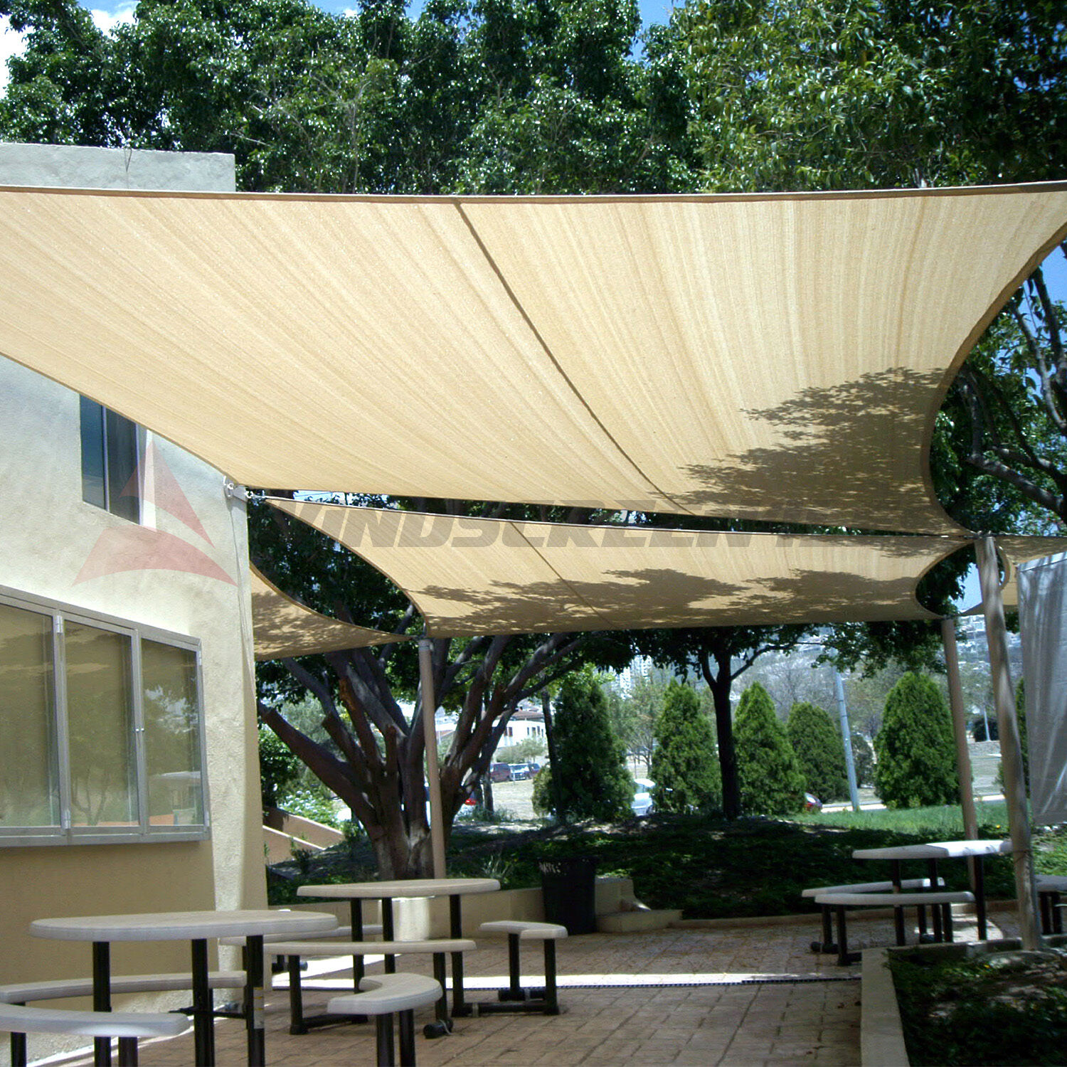 Waterproof Rectangle Sun Shade Sail Fabric Canopy Patio Awning 8'/10'/12'/16'