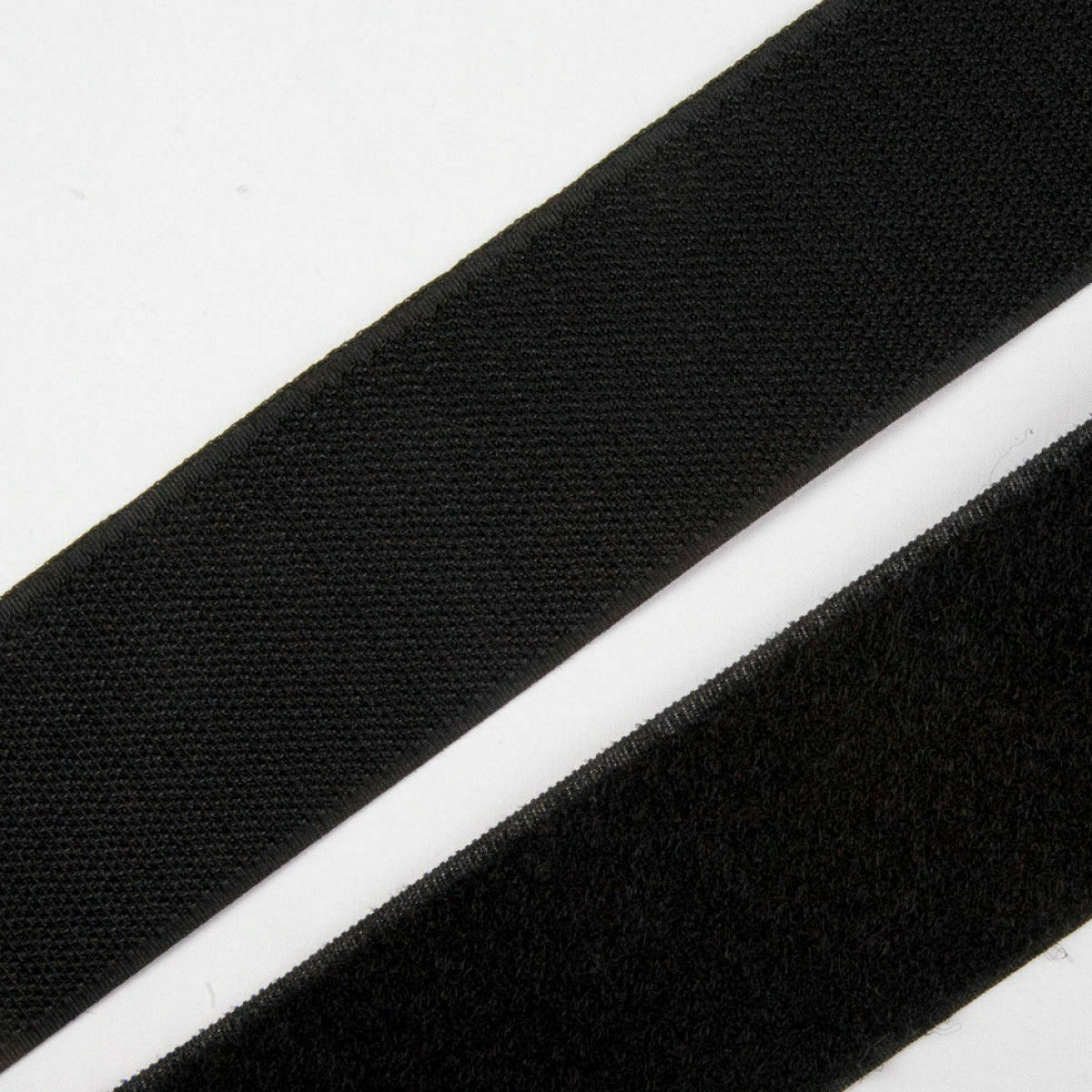 Velcro® Brand 1" Inch Wide Black Hook and Loop - SEW-ON TYPE - 4 FEET - Uncut