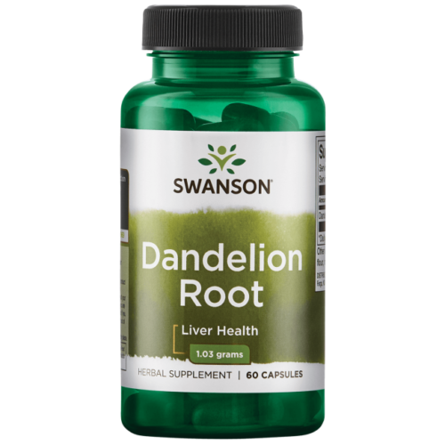 Swanson Dandelion Root 515 mg 60 Capsules.