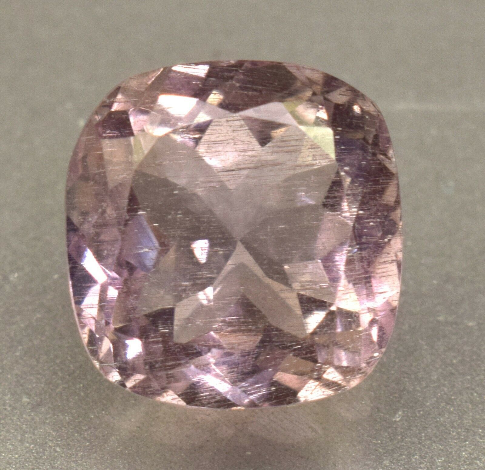 100% Natural Pink Amethyst Certified Cushion Cut 16.70 Ct Loose Gemstone Ring