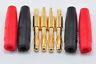 (2) Pair: 4mm Solder Type Banana Plugs / Bullet Connectors / Charger Adapters