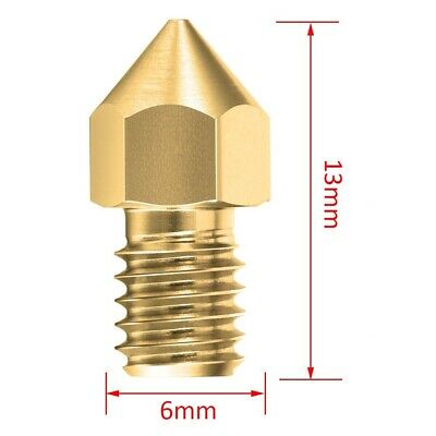 10x 3D Printer Extruder Nozzle 0.4 MK8 f Makerbot Anet A8 Creality CR-10 Ender-3