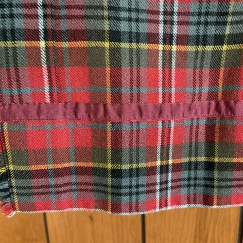 Vintage Girl's 1970s MacPherson Clan Weathered Tartan Plaid Kilt Skirt size 10