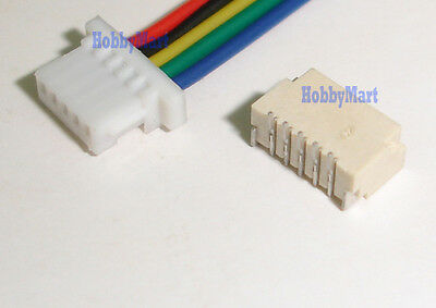 Micro Mini Jst-sh 1.0mm 5-pin Male Female Connector Housing With Wire X 10 Sets
